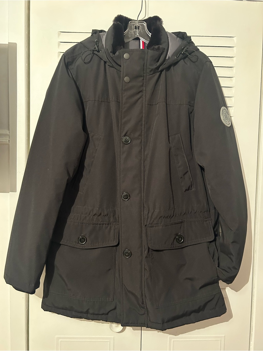 Tommy Hilfiger Men's Heavyweight Winter Performance Parka Jacket - Black /Médium